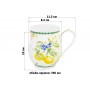 Кружка 350 мл 11,5*8,2*10 см "Лимоны" бочонок, NEW BONE CHINA