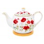 Чайник 1,1 л 23*13,5*14,5 см "Маки" на бамбуковой подставке, NEW BONE CHINA
Состав: Фарфор, бамбук