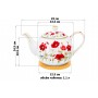 Чайник 1,1 л 23*13,5*14,5 см "Маки" на бамбуковой подставке, NEW BONE CHINA
Состав: Фарфор, бамбук