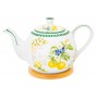 Чайник 1,1 л 23*13,5*14,5 см "Лимоны" на бамбуковой подставке, NEW BONE CHINA
Состав: Фарфор, бамбук