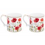 Набор 2 кружек 380 мл 12,3*9*9 см "Маки" NEW BONE CHINA
Состав: Фарфор