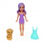 ИГРОЛЕНД Кукла 9 см с питомцем, ABS, PP, 9,5х2,5х12,5 см, 4 дизайна