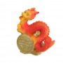 СНОУ БУМ Сувенир "Китайский огненный дракон", оранжевый 5х4х9 см, полистоун