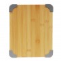 SATOSHI Доска разделочная бамбук, силикон, 27х22х1,5см