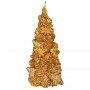 СНОУ БУМ Свеча фигурная в виде елки, 20,5x10,5 см, парафин, золотая