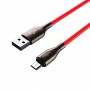 FORZA Кабель для зарядки Вегас Micro USB, 1м, 3А, Быстрая  зарядка QC3.0, с индикатором, 2 цвета