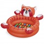 BESTWAY Манеж с мячиками PLAYFUL RED PANDA, 50 шариков, ремкомплект,107x94x58 см, 52702