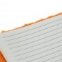 Записная книжка А5, 21x15см, 80 л., искусст. мех, полиэстер, подвижный хвост при нажатии, Рыжий кот