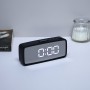 LADECOR CHRONO Будильник электронный, 14x5,7 см, USB/3xAAA, пластик, цвет черный, арт.2