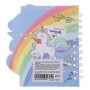 Записная книжка на спирали, фигурная обложка, 9,5х10,5см, 58 л., 4 дизайна, Единороги