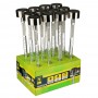 INBLOOM Фонарь садовый на солнечной батарее, 5.5x34.5см, 1.2V AAA, 1LED* мульти, пластик, нерж.сталь
