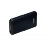 FORZA Аккумулятор мобильный, 10000мАч, 2xUSB-A, 1xUSB-C, 1xMicro-USB, ребристый, 10W, черный