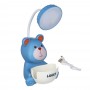 Светильник LED "3 в 1" Мишка, подставка д/тел. и ручек, точилка с конт., ABS, 10х10х24,5см, USB, 3 дизайна