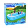 BESTWAY Бассейн надувной 305х183х56см Blue Rectangular Family Pool Deluxe, 54009