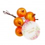 LADECOR Ветка декоративная, яблоки, пластик, пенопласт, 13 см, 2 цвета