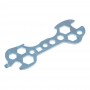 SILAPRO Ключ для велосипеда универсальный 10 в 1, (7/8/9/10/11/12/13/14/15/17мм), сталь