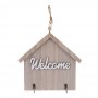 Ключница открытого типа WELCOME на 2 крючка, 17,5x19x3 см, МДФ