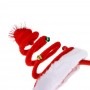 СНОУ БУМ Ободок карнавальный "Шапка Санты", полипропилен, полиэстер, диаметр 12 см, цвет красный