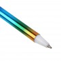 Ручка шариковая синяя,наконечник в форме сердечка/единорога/бабочек, ткань,пластик,корп.17,5см,4диз.