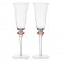 BY COLLECTION White Line Набор бокалов для шампанского, 2шт., 190 мл, 7,5х24 см, стекло