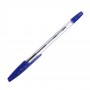 Ручка шариковая "Трибэйс" синяя, 1,0мм, пластик, прозрачный корпус, CBp_10902