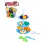 ИГРОЛЕНД Продукты на подставке "Вкусняшки", с аксессуарами в пакете, PP, PVC,21х26 см, 3 диз