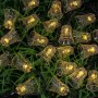 INBLOOM Гирлянда на солн.батарее Колокольчик, 7м, 25LED, шампань, 2 реж, ПВХ зел, 2V80mA, 1.2V600mAh