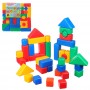 Набор цветных кубиков развивающих "Животные", 38 элементов, 4х4см, пластик, 33х32х4см