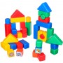 Набор цветных кубиков развивающих "Животные", 38 элементов, 4х4см, пластик, 33х32х4см