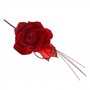 Украшение декоративное в виде розы, 38x12см, 6 цветов