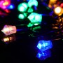 СНОУ БУМ Гирлянда эл. с насадками "Грани" 10м, 100LED, мульти, 8 реж, ПВХ черный, 220В