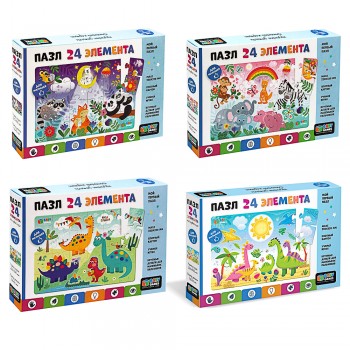 Baby Games.Пазл 24Эл.19,7x3x13,4см, 4 дизайна