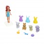 ИГРОЛЕНД Кукла 9 см, с питомцами и акс., ABS, PP, 20,5х4х17,5 см, 4 дизайна