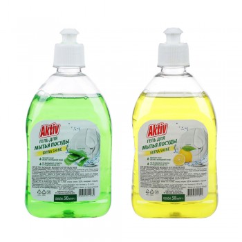 Средство для мытья посуды AKTIV алоэ-вера/лимон, п/б, 500мл