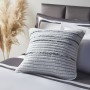 BY COLLECTION Чехол для подушки с узором 50х50см, 100% хлопок, светло-серый