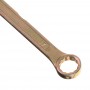ЕРМАК Ключ рожково-накидной, 17мм, желтый цинк