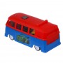 ИГРОЛЕНД Автобус запускалка с машинкой внутри, инерция, АБС, 12,4х5,3х5,2 см, 4 дизайна