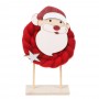 СНОУ БУМ Сувенир в виде Деда Мороза, 8х4х17 см, дерево, текстиль, 2 дизайна