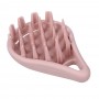 ЮНИLOOK Щетка для массажа головы и мытья волос, термопластичная резина, 11,5х8см, 4 цвета