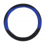 NG Оплетка руля, экокожа, со вставками «синий», черный, размер М