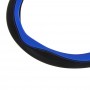 NG Оплетка руля, экокожа, со вставками «синий», черный, размер М