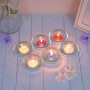 LADECOR Набор ароматических свечей с подсвечниками, (10+2), стекло, парафин, 6 видов