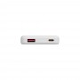 BY Аккумулятор мобильный, 5000 мАч, беспр.зарядка 15W, MAG, 1xUSB-A, 1xUSB-C, 20W, пластик, белый