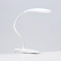FORZA Лампа настольная, 14 LED, питание USB, с зажимом, кабель 1.5м,  600Lux, белая, пластик