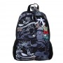 Рюкзак подростковый 40х30х15см, 1 отд., 4 кармана (1 на спинке), ПЭ, пулеры из силикона, "Графити"