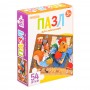 ИГРОЛЕНД Пазл 54 детали Мультфильмы, картон, 18х13см, 8-12 дизайнов, ORIGAMI