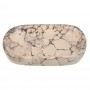 VETTA Мыльница, 13,5x9x2,5 см, керамика, "Космос", мрамор молочный