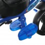 Велосипед 3-х колес.с руч.управ. цв.син, пластик.колеса D10 и 8", рег.ручка, в/к 60*30*40 см, PT1B