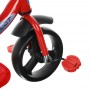 Велосипед 3-х колес.с руч.управ. цв.кр, пластик.колеса D10 и 8" рег.ручка, в/к 60*30*40 см, PT1DR