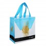 Пакет-сумка подарочный, ПВХ, 23x22x11 см, 4 дизайна, листья